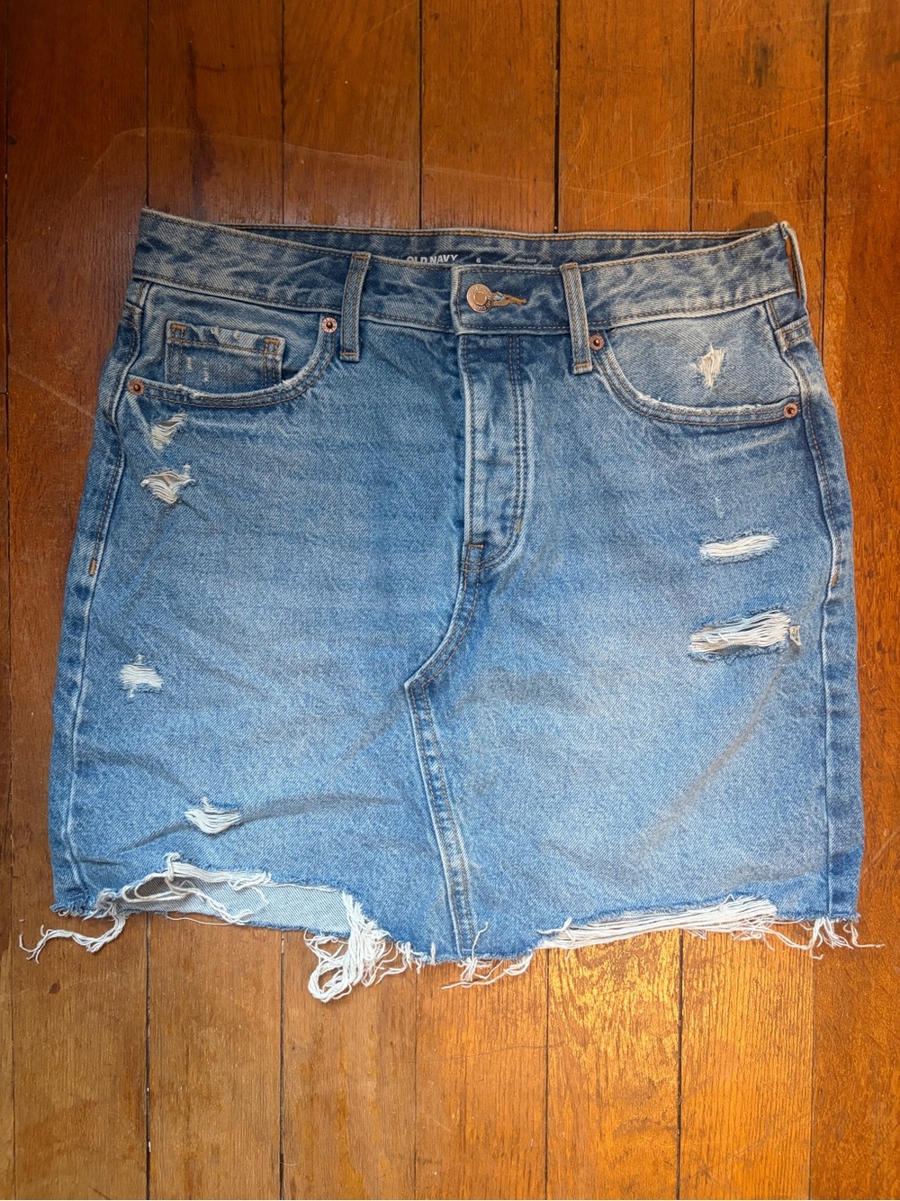 Old Navy High-Rise Denim Mini Skirt